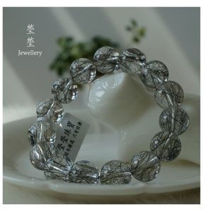 是夜，黑发晶素面圆珠 - 图片 8