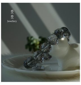 是夜，黑发晶素面圆珠 - 图片 6