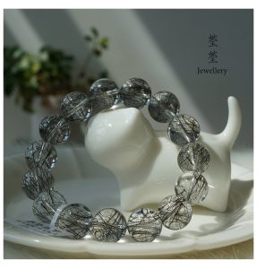是夜，黑发晶素面圆珠 - 图片 36