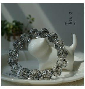 是夜，黑发晶素面圆珠 - 图片 12