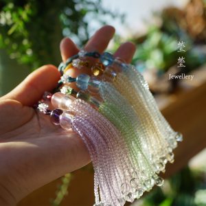 白流苏，五色手工挂饰 - 图片 9
