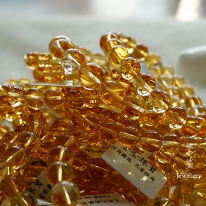 晶沁，巴西橘黄水晶素珠 - 图片 18