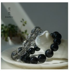 是夜，黑发晶素面圆珠 - 图片 32