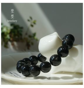 是夜，黑发晶素面圆珠 - 图片 31