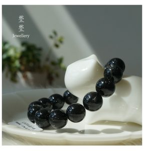 是夜，黑发晶素面圆珠 - 图片 30