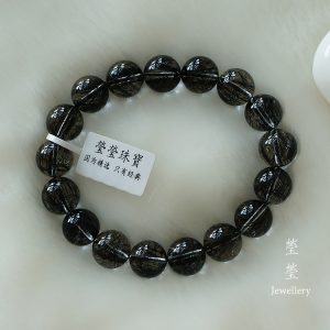 是夜，黑发晶素面圆珠 - 图片 48