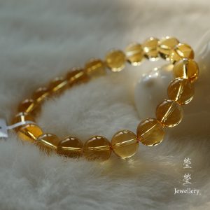 晶沁，巴西橘黄水晶素珠 - 图片 13