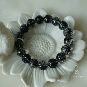 是夜，黑发晶素面圆珠 - 图片 50