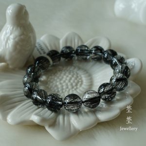 是夜，黑发晶素面圆珠 - 图片 51