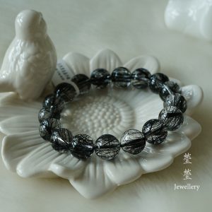 是夜，黑发晶素面圆珠 - 图片 52