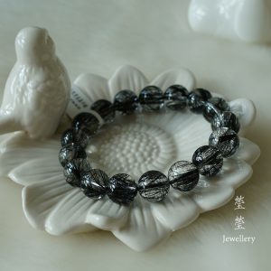 是夜，黑发晶素面圆珠 - 图片 53
