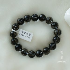 是夜，黑发晶素面圆珠 - 图片 44