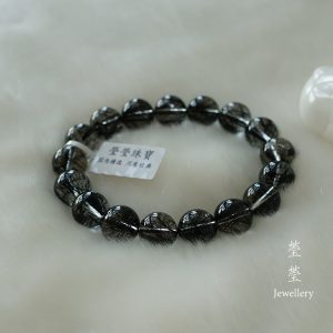 是夜，黑发晶素面圆珠 - 图片 46