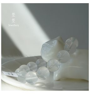 雪腴，星光奶白晶素珠 - 图片 20
