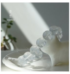 雪腴，星光奶白晶素珠 - 图片 14