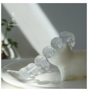 雪腴，星光奶白晶素珠 - 图片 19