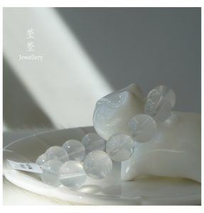 雪腴，星光奶白晶素珠 - 图片 9