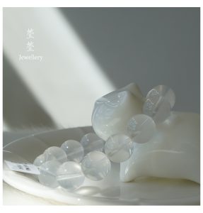 雪腴，星光奶白晶素珠 - 图片 8