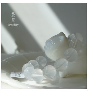 雪腴，星光奶白晶素珠 - 图片 27