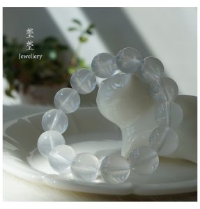 雪腴，星光奶白晶素珠 - 图片 17