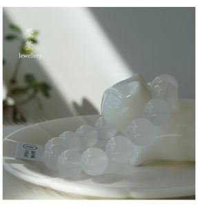 雪腴，星光奶白晶素珠 - 图片 31