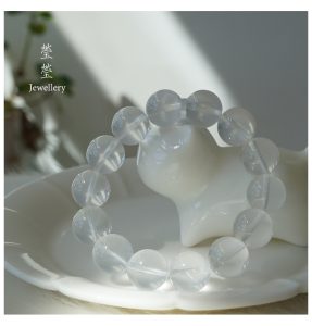 雪腴，星光奶白晶素珠 - 图片 21
