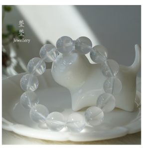 雪腴，星光奶白晶素珠 - 图片 12