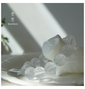 雪腴，星光奶白晶素珠 - 图片 30