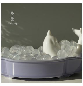 雪腴，星光奶白晶素珠 - 图片 10